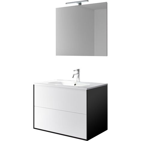 Ensemble de salle de bain 4 pièces IGEA blanc londres (1/5)