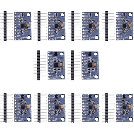 10 MPU6500 6-Achsen-Gyroskop- und Beschleunigungssensormodule, I2C-Kommunikationsprotokoll (1/5)