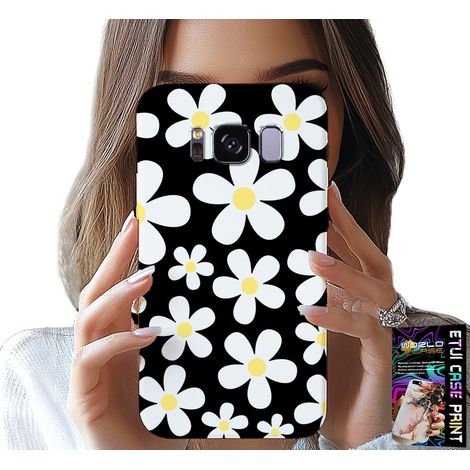 Custodia per Samsung Galaxy S8 - margherita, fiori, retro (1/5)