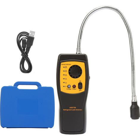 Détecteur de fuite de réfrigérant SMART SENSOR AS5750, capteur halogène haute sensibilité rechargeable par USB (1/5)
