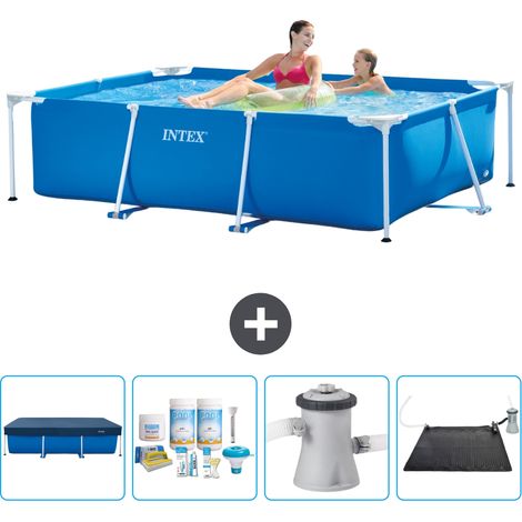 Intex Piscine Tubulaire Rectangulaire - 220x150x60 cm - 5-pièces SCB4