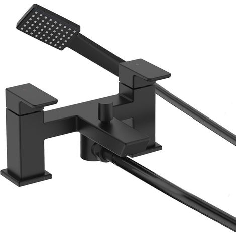 Bristan Cobalt Bath Shower Mixer Tap Pillar Mounted - Black