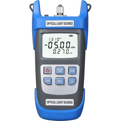 Source de lumière optique rechargeable à fibre optique 1 mode 2 longueurs d'onde 1310 nm 1550 nm 270 Hz 1 kHz 2 kHz Interface 2,5 mm