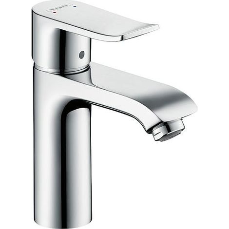 Mitigeur de lavabo Hansgrohe Metris 110 ND, déport 116 mm, chromé (1/3)