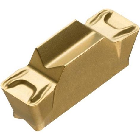 Drehwendeschneidplatte ISO LCMF 051608-F:T8330 Tiefe 3mm PVD beschichtet Gold (1/2)