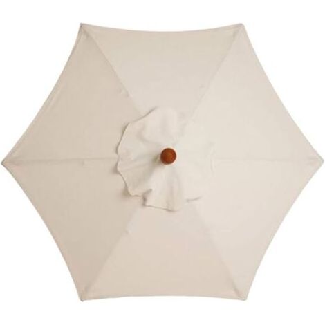 Parasol droit 3 m – Toile polyester 180 g imperméable – 6 baleines – Compatible armatures 1,3 m à 1,35 m – Protection solaire terrasse et jardin (1/4)