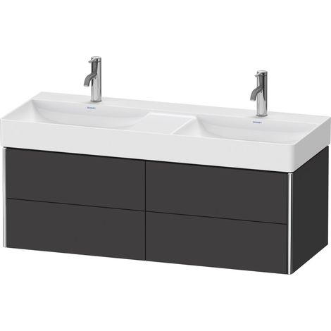 Duravit XSquare Waschtischunterbau wandhängend, 2 Schubkästen,