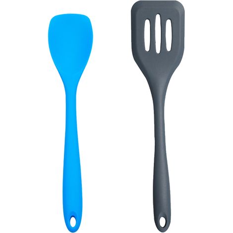 Ustensiles De Cuisine En Silicone - Outils Résistants À La Chaleur Pour Salade Et Égouttage - Set De 2 Pièces (1/5)