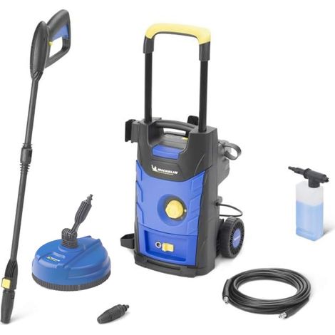Michelin Idropulitrice MPX16EP ad Alta Pressione per Auto ed Esterni Casa con Lavapavimenti Pressione max. 125 bar Portata max. 420 l/h Assorbimento 1600 W