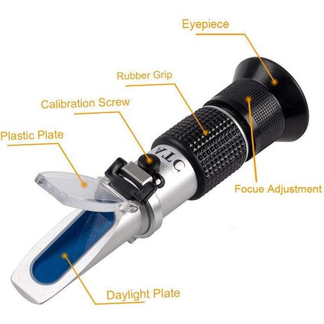 Réfractomètre 4 en 1 pour Liquide de Refroidissement – Testeur Glycol Éthylénique, Propylénique et Éthanol – Mesure Point de Congélation, Température et Concentration – Pour Batterie Automobile-lsw (1/5)