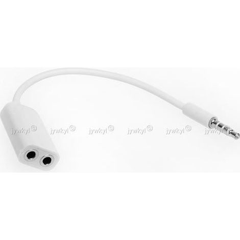 Adaptateur Câble Doubleur Répartiteur Ecouteur Audio Mini-jack 3,5mm 1 Male-2 Femelle