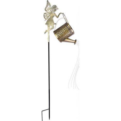 Lampes Solaires Extérieur Arrosoir Avec Guirlandes Lumineuses Décoration de Jardin Lanterne Solaire Décorative Métal pour L'extérieur pour Jardin Patio Passerelle