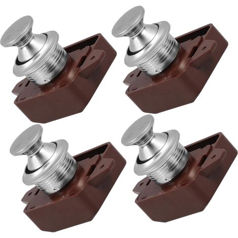 Lot de 4 verrous de porte pour armoire de camping, car, car. (1/5)