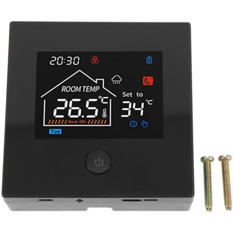 Eosnow Thermostat de maison intelligente, alimenté par batterie, four mural suspendu, contrôleur de température Programmable (1/4)