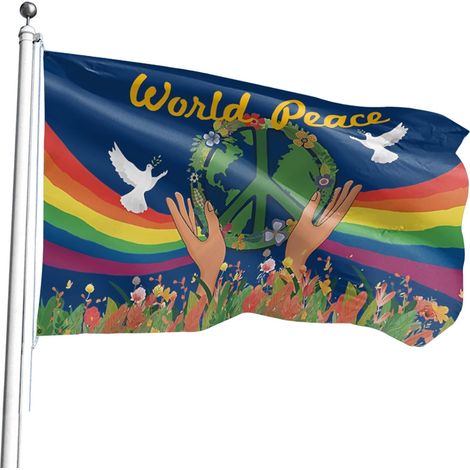 für den Außenbereich Friedenssymbol Flaggenbanner Flagge für (1/5)