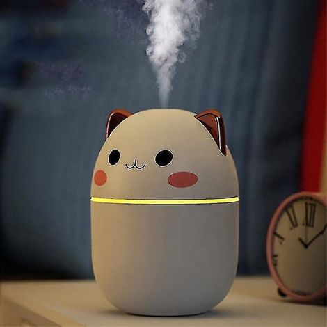 Kawaii 200ml Luftbefeuchter, niedlicher Kawaii Aroma-Diffusor mit Nachtlicht, Kaltnebel, rosa Luftreiniger für Schlafzimmer, Zuhause und Auto (1/3)
