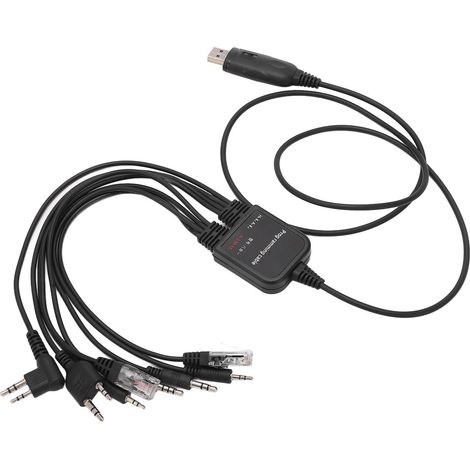 Câble de programmation USB 8 en 1 Plug and Play haute performance pour talkie-walkie Kenwood (1/5)