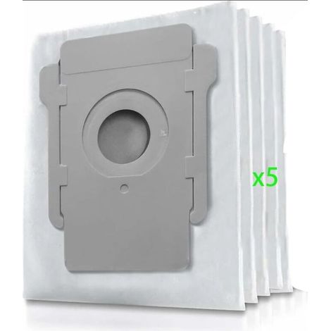 Sacs à poussière de rechange pour aspirateur iRobot Roomba i7, compatibles avec les modèles iRobot Roomba i7, i7+, i7 Plus, E5, E6, E7, S9 et S9+. (1/5)