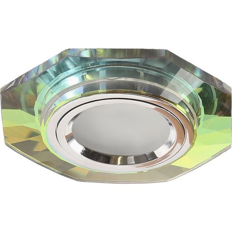 Spot plafond octogonal verre irisé MR16 50W Candellux (1/2)