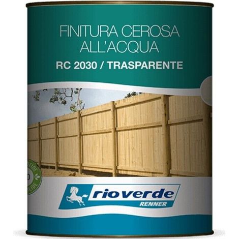 Finitura all'acqua effetto cera trasparente da 2,5 lt rc2030 rio verde renner