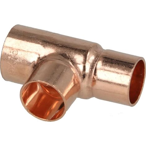 Raccord à braser cuivre té réduit 18 x 15 x 15 mm
