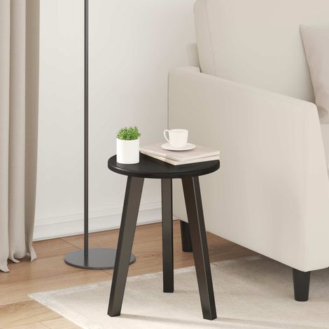 vidaXL Table Top 脴 30 x 1.5 cm Round Engineered Wood Black (1/5)