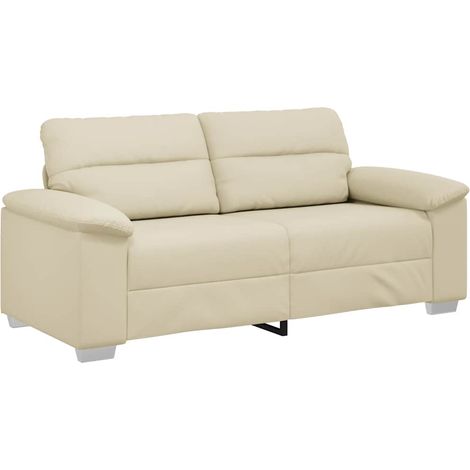 2-Sitzer-Sofa Creme 140 cm Kunstleder vidaXL (1/5)