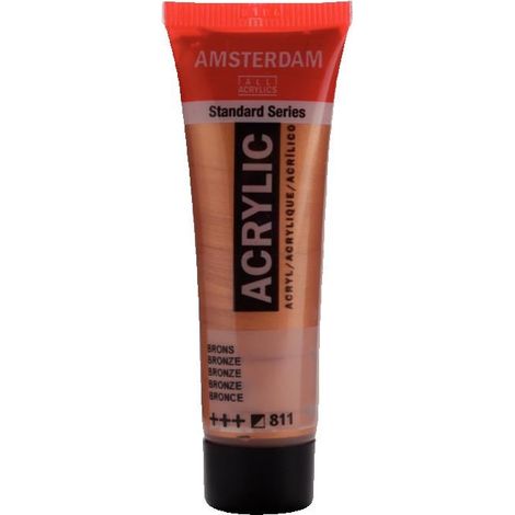 Peinture acrylique - AMSTERDAM - Amsterdam Acrilico Standard - Couleur Bronzo - 20 Ml - Résistante à la lumière