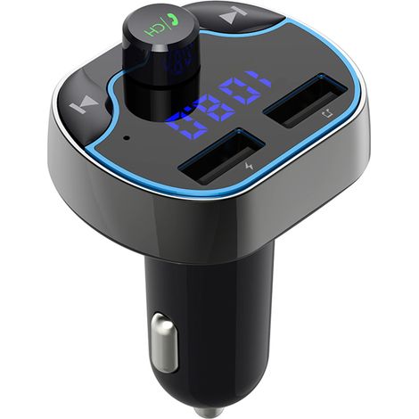 MP3 Bluetooth Autoradio Mains Libres Chargeur Voiture FM Transmetteur Adaptateur USB 2-en-1 (1/5)
