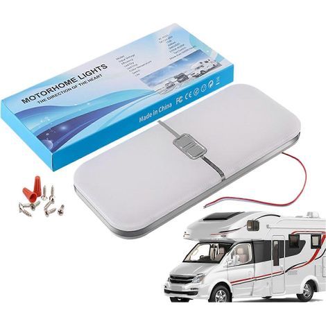 Wohnmobil-Deckenleuchte – Einstellbare Helligkeit, Innenleuchte 12–30 V, drei Farbtemperaturen, ideal zum Lesen und Campen