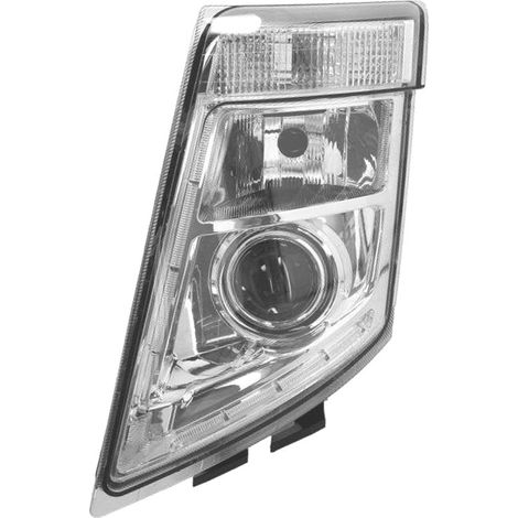 PROIETTORE SINISTRO MANUALE HID BASE CROMATA SENZA CENTRALINA XENON SENZA LAMPADINA (H7-D2S-PY21W-LED) - VOLVO - FH3 - 21035645 - 21323114