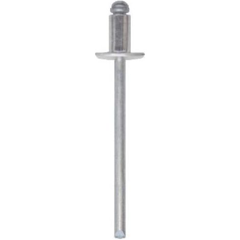 Lot de 100 rivets corps aluminium 3x10 mm et clou acier galvanise' (1/2)