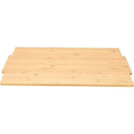 Plateau de table en bois résistant aux rayures, facile à nettoyer, remplacement de table de camping en plein air, bord carré (1/5)