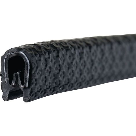 TECWERK Kantenschutz Klemmber.1-2mm L.10m B.6,5mm H.9,5mm schwarz TECWERK