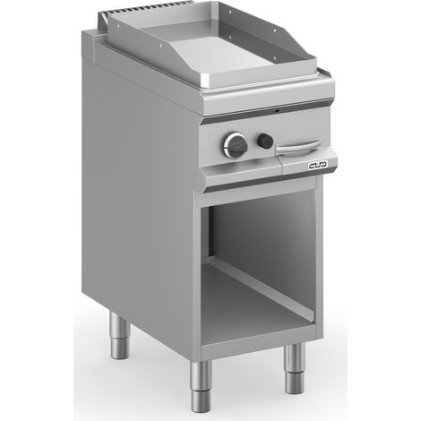 Plancha à gaz - 40 cm - Plaque lisse chrome - Arilex
