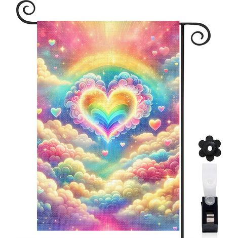 Drapeau de jardin Bienvenue en lin lavable 45 x 30 cm lavable décoration intérieure (1/5)