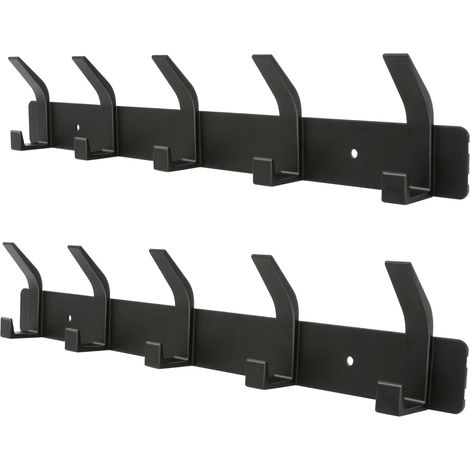 Wandmontierte Garderobe aus Aluminium – Tragkraft 15–20 kg, rostfrei und kratzfest, einfache Montage, für Eingangsbereich, Flur und Ankleidezimmer