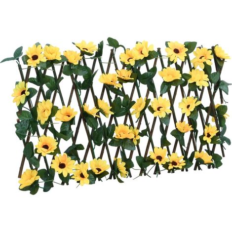 Treillis de lierre artificiel extensible 5 pcs jaune 180x20 cm (1/5)