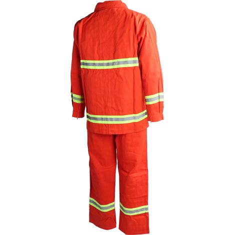 Combinaison de protection ignifuge isolante thermique pour homme, vêtement de sécurité réfléchissant à fermeture éclair, coton, type 97 taille M (1/5)