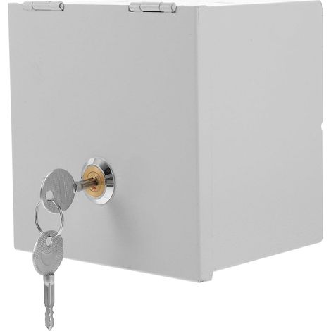Boite Étanche Extérieur en Fer Argenté Verrouillage Anti-vol, Protection pour Prise Électrique Extérieure Adaptée aux Applications en Plein Air Couleur Aléatoire (1/5)