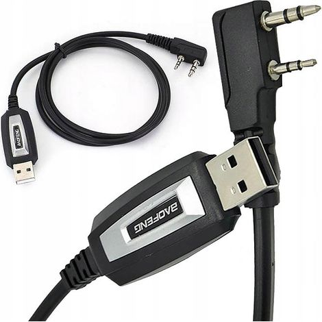 Câble USB Baofeng pour la programmation des radios UV-5R 82 888S UV-S9 PLUS UV-13 16 17 21 avec prise de type K
