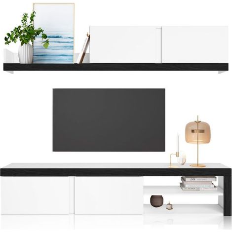 Salón Axis 180 Blanco - Ceniza (ancho) x 37cm (alto) (1/5)