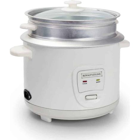Royalty Line RL-RC18.10D: Cuiseur à riz avec cuiseur vapeur - 1,8L (1/4)
