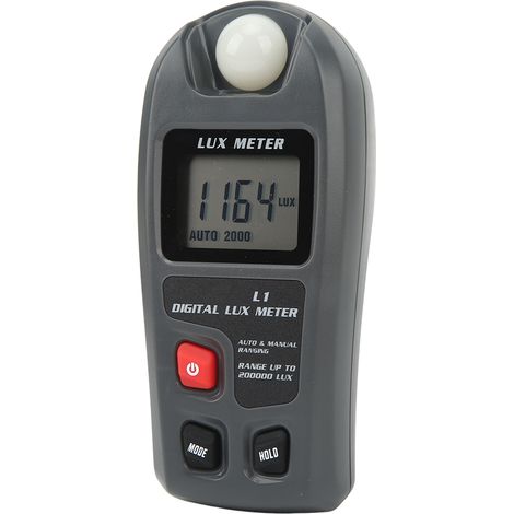 Luxmètre numérique portable avec écran LCD et fonction d'arrêt automatique