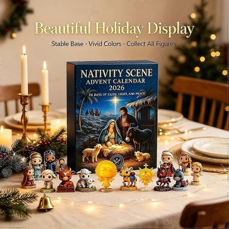 Calendario dell'Avvento 2026, set di mini figure da collezione, decorazione da scrivania per il conto alla rovescia di Natale, regalo di Natale a sorpresa (1/4)