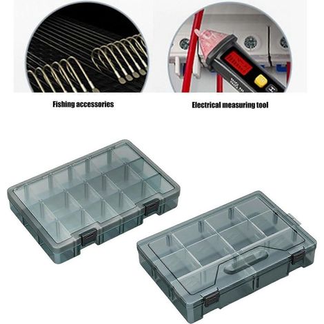 Dicke Schraubenaufbewahrungsbox mit Deckeln, Fächern, Werkzeugtrennern und Schraubensortierboxen (1/5)