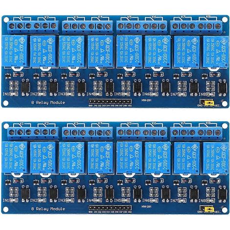 Stück Relaismodul 8-Kanal SPS Optokoppler-Isolationsplatine Zubehör für PIC AVR 51