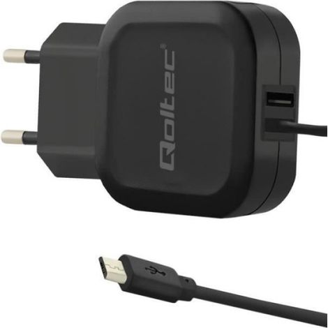Chargeur USB 2.0 - 220-240 V - Pour Smartphone Et Tablette - 17 W - Câble 1 M Inclus - Noir (1/4)