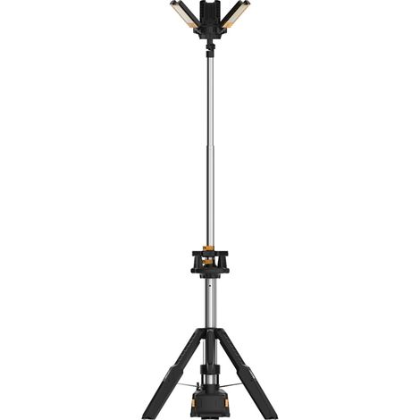 JCB Akku-LED-Baustrahler SL-TRI-FOLD  18 V  8400 Lumen  4 Stufen  360° Kopf  höhenverstellbar bis 2,4 m  Akku oder Netzbetrieb (1/5)