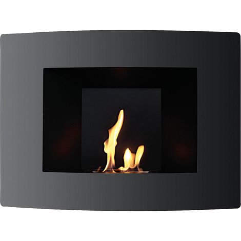 Caminetto da parete ricaricabile Wall Nero Tenderflame (1/2)